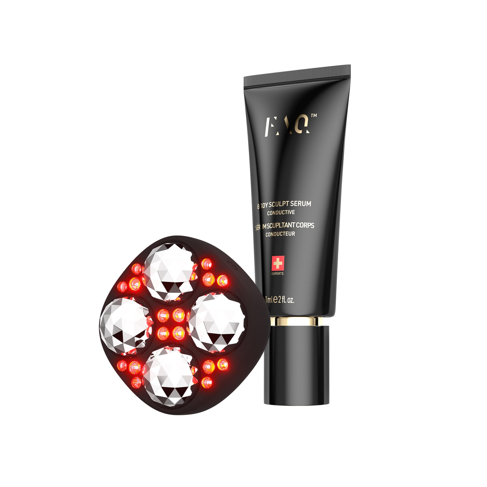 FAQ 411 Mikrostrom-Massagegerät + Body Sculpt Serum Set | Mikrostrom-Massagegerät, Körperserum, Hyaluronsäure, Lymphdrainage, LED, Cellulite, Straffung, Körperformung