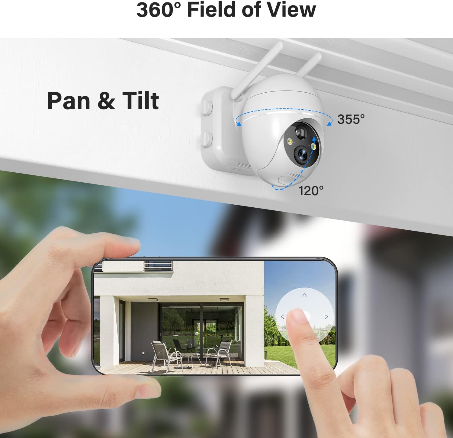 Mounting the elemage solar security camera and solar panel