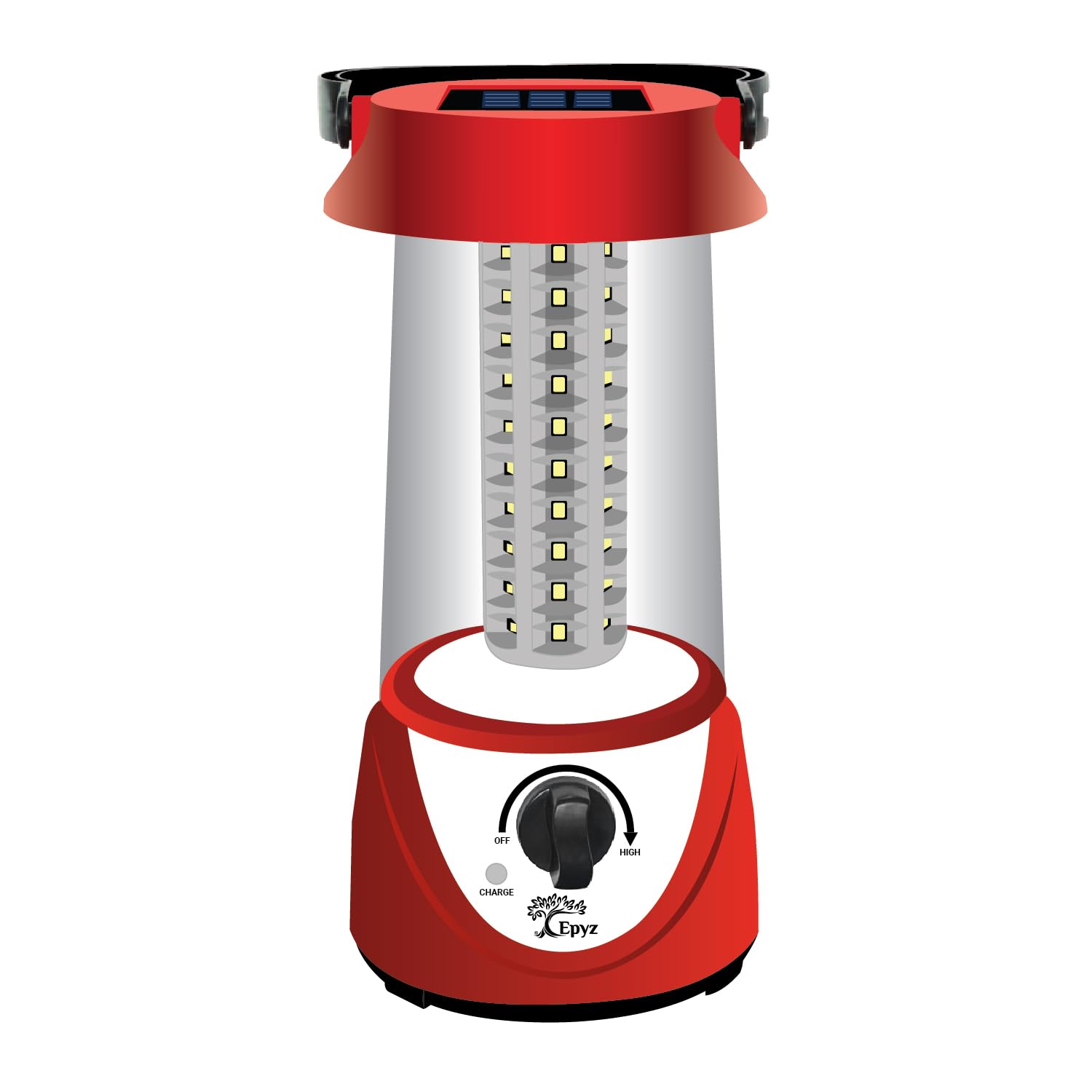Epyz Portable Solar Rechargeable Emergency Lantern with 60 LED Light | 360 Degree | 2400mAH Battery | Ideal for Hanging, Camping, Home, Indoor, Outdoor [White Light, Pack of 1] (B0CTHKP1P7) Amazon Price History, Amazon Price Tracker