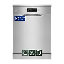 Electrolux Lavastoviglie ESA47300SX, 60 Cm, 14 Coperti, Tecnologia AirDry 300, Lavaggio Rapido, AutoSense, Cestello QuickLift, Programma MachineCare, dB 46, Grigio, Classe D