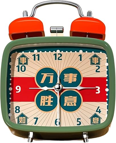 Alarm Clock Bedroom 3" Retro Alarm Clock, Battery Operated, Light Function, Small Silent Alarm Clock for Bedroom, Nightstand, Office Table Table