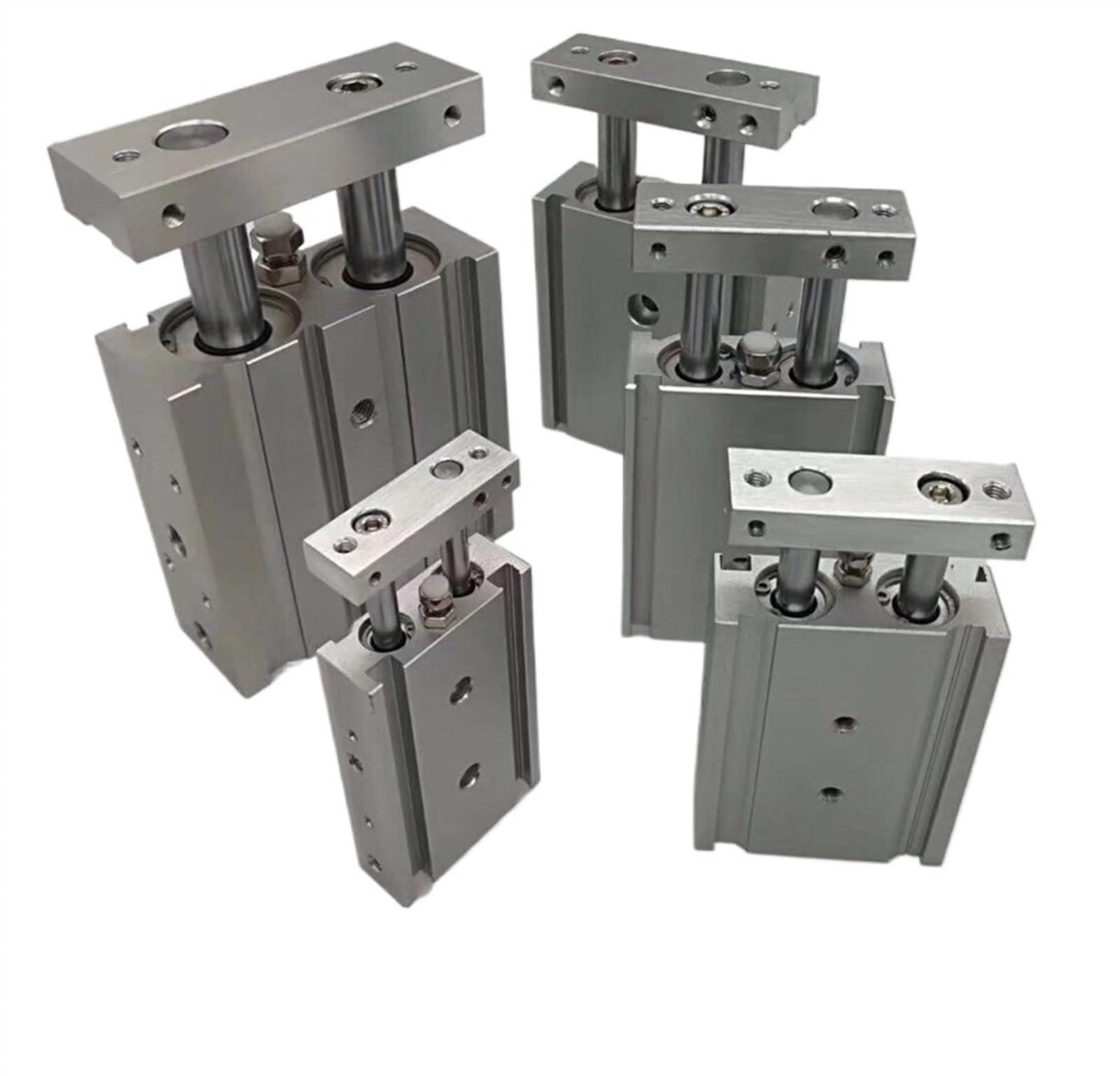 Vérin double tige CXSM10-20 compact pour intégration en espace restreint - 2