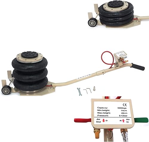 Miniatura 7 de Jack Stand Lift Single Wheel con triple bolsa desmontable mango 6600LBS/3 toneladas Protable rápido resistente para automóviles de uso familiar,
