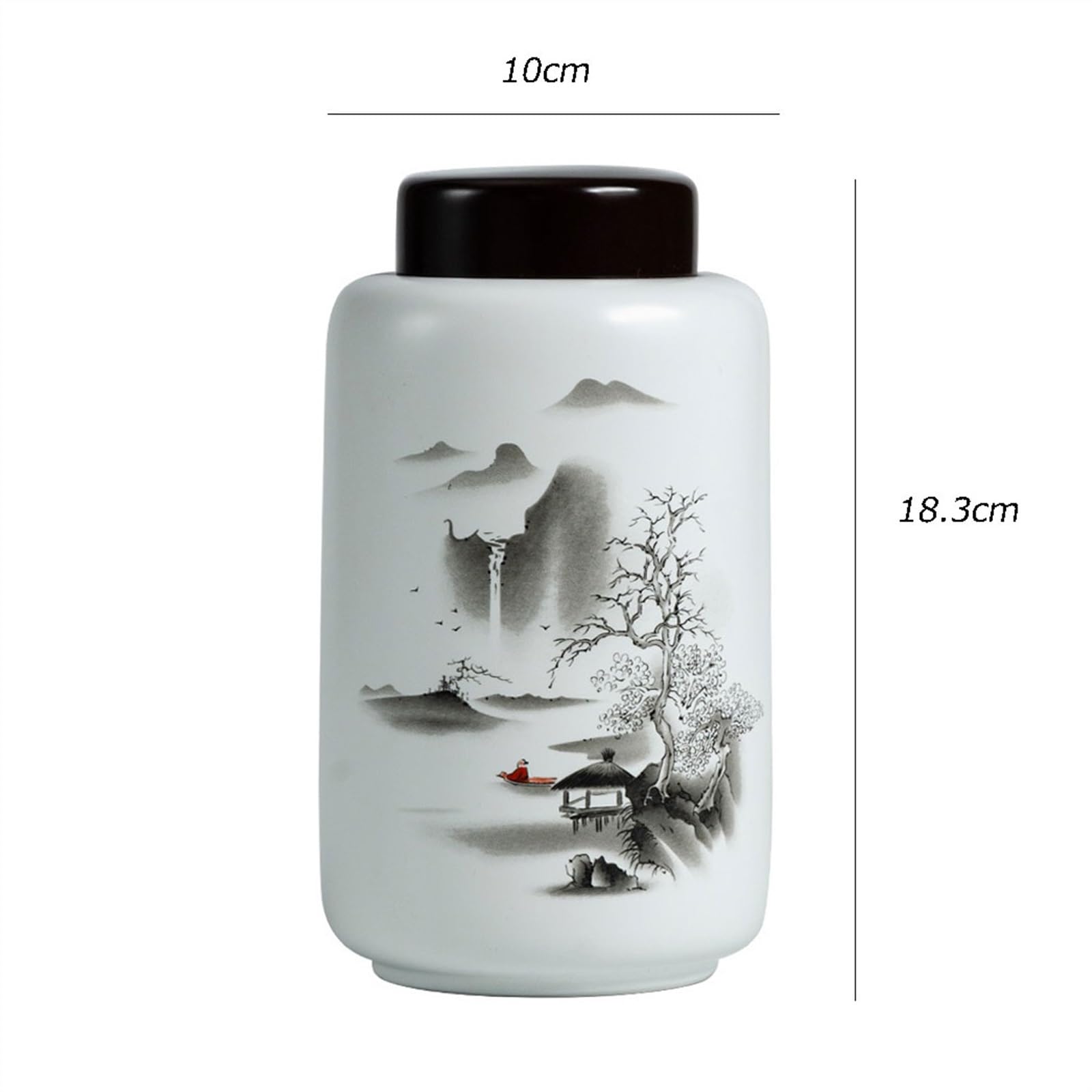 Ceramiczna puszka na herbatę, hermetyczny słoik do przechowywania, ceramiczny duży szczelnie zamknięty słoik słoik do przechowywania w gospodarstwie domowym zielona herbata czarna herbata luzem liścia