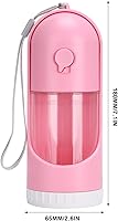 Vista 8 de Pet Collapsible Drink Bottle, Portable Water Dispenser for Dogs and Cats, Telescopic Travel Cup with Water Lock Button, Built - in Filter and
