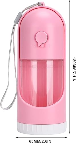 Miniatura 8 de Pet Collapsible Drink Bottle, Portable Water Dispenser for Dogs and Cats, Telescopic Travel Cup with Water Lock Button, Built - in Filter and