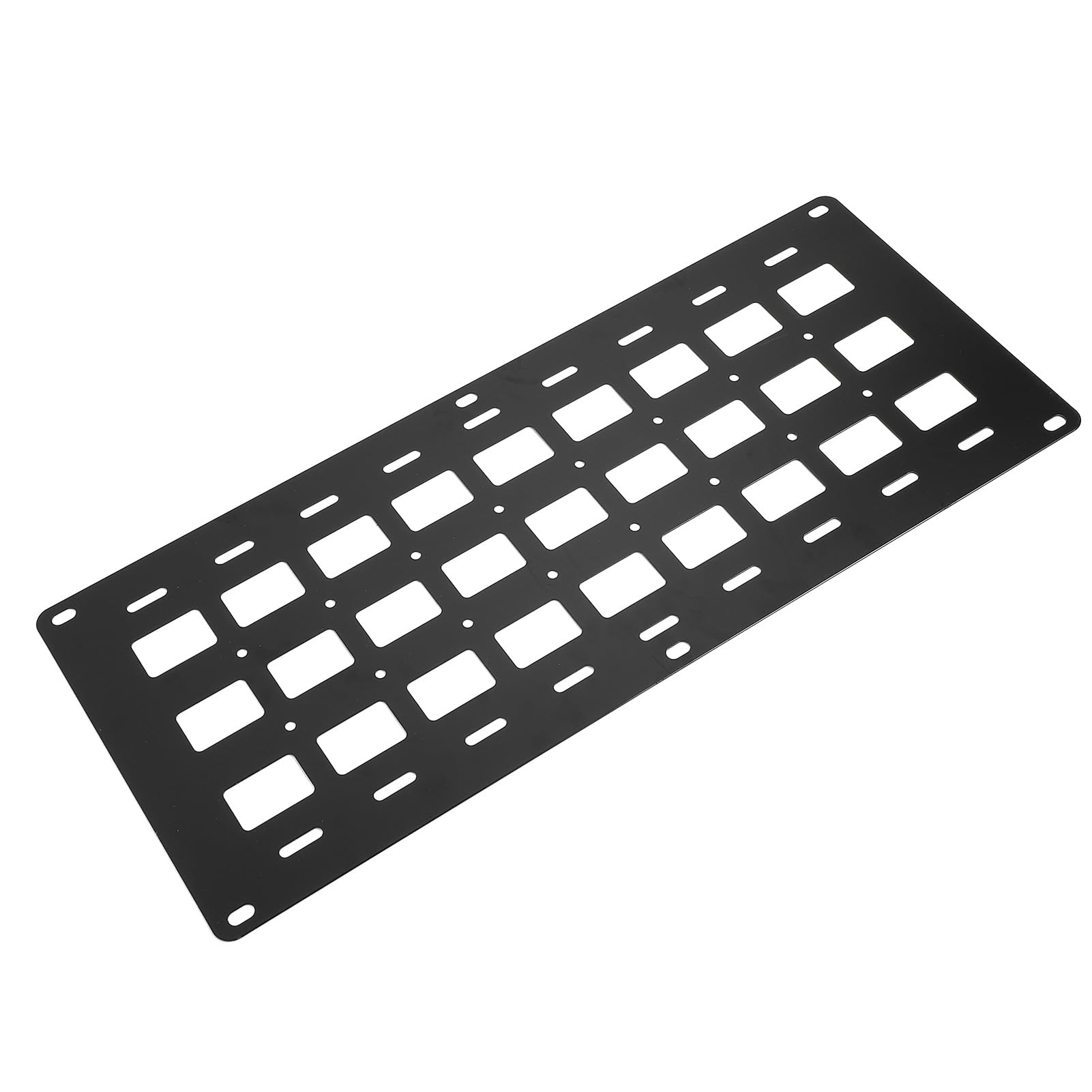 Pannello MOLLE per Pianale per Camion in Lega di Alluminio 810x340x2mm per Montaggio su Guida a L, Deposito per Veicoli Pesanti con Design Multi-foro, Compatibile con Camioncini e Veicoli