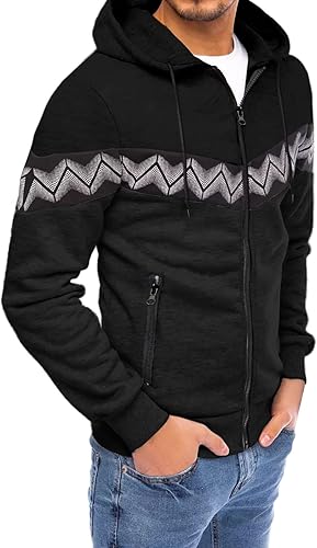 EELHOE Men's Hoodie Sweatshirts Lightweight Novelty Long Sleeve Jersey with Hood Stretch Solid Color Loose Fit Pullover