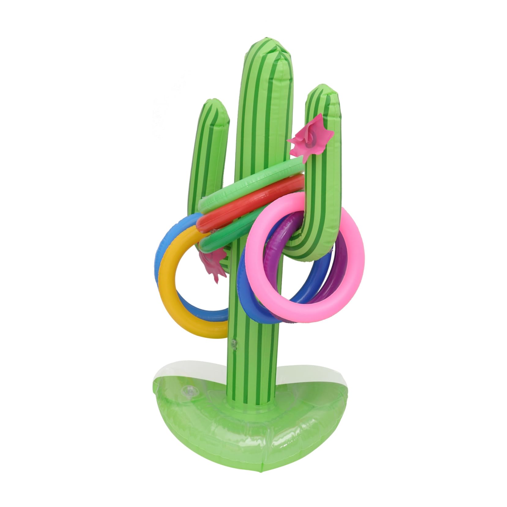 Gogogmee Inflatable Cactus Collars 9 Pack Beach Game Toy Safe PVC Leakproof Design