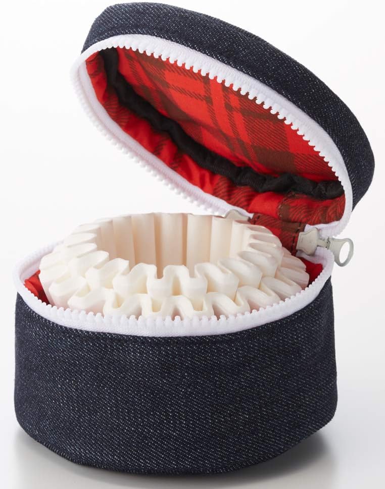 Karita Kalita Coffee Paper Filter Case Wave Filter Case for 155/185 Check #71186 Stylish Camping Outdoor Coffee House Antique Wedding Celebration Present Birthday Women Men 60th Birthday Anniversary