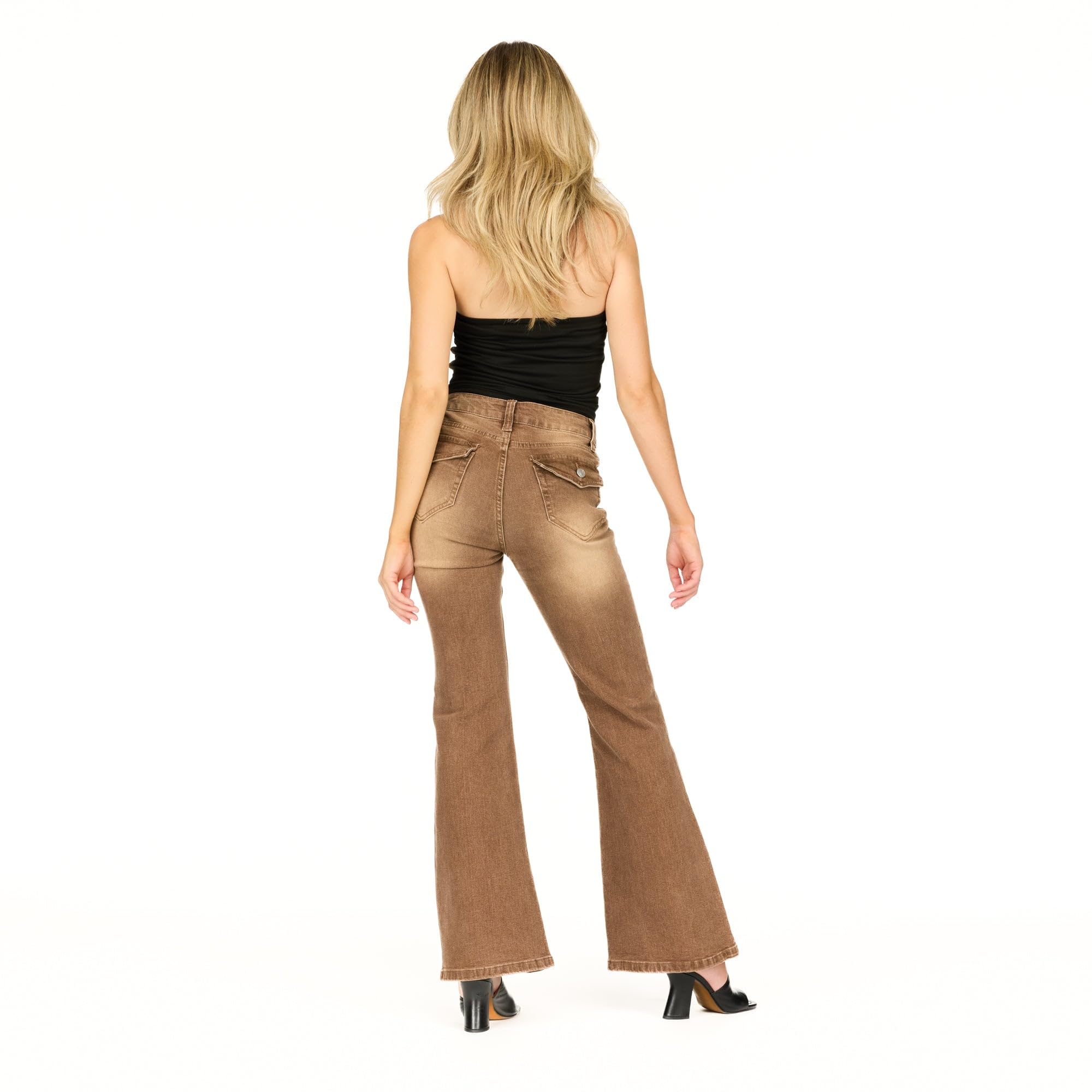Forever 21 Flare Denim High-Rise Slim Fit Stretch Jeans - Retro Y2k Style - Jeans - Jean Stretch Taille Haute Flare - Style rétro Y2k - Femme