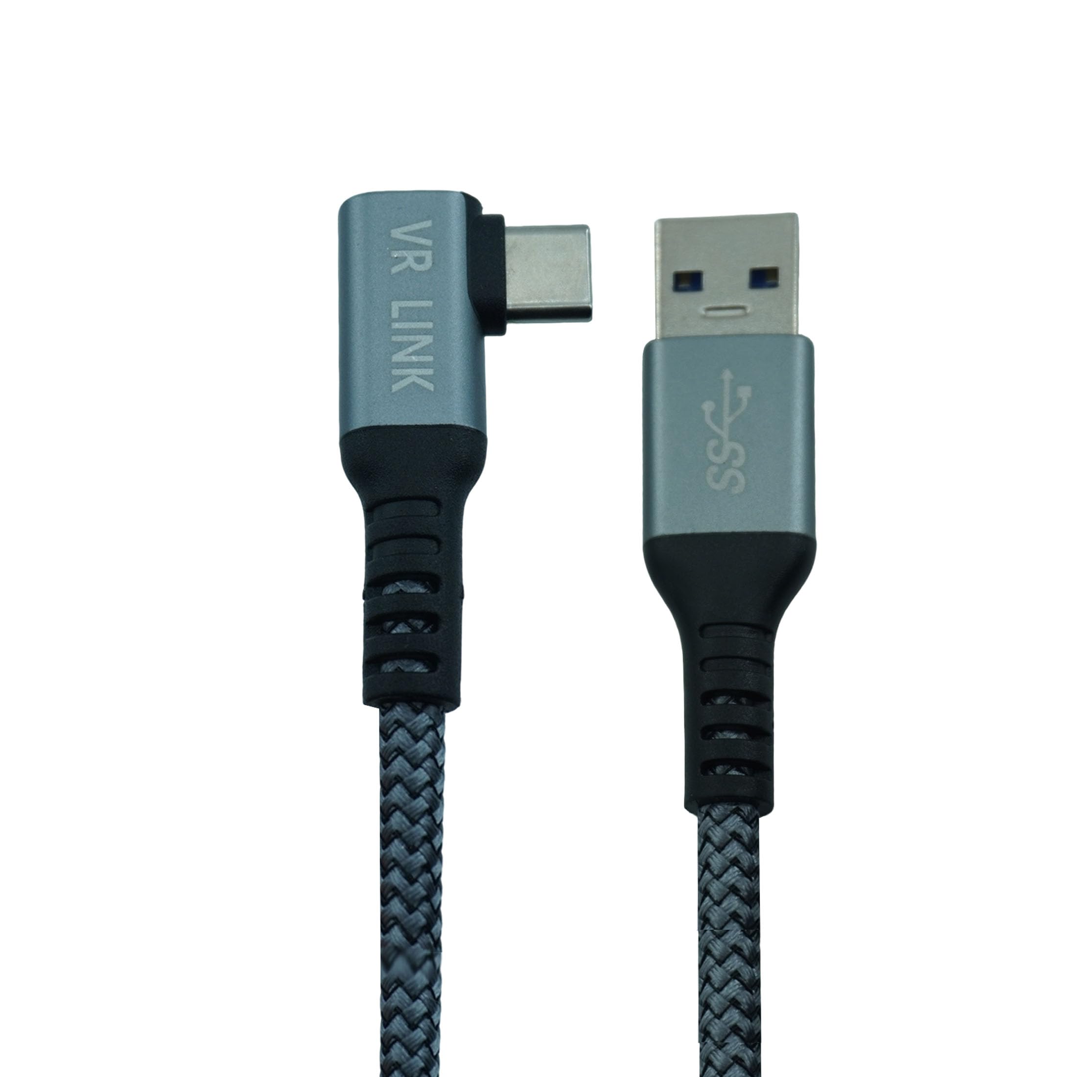 VR Link Cable Compatible with Meta/Oculus Quest 3/2/1/Pro Accessories and PC/Steam VR, High Speed Data Transfer & Durable Nylon Braided, USB to USB C Cable for VR Headset and PC Gaming