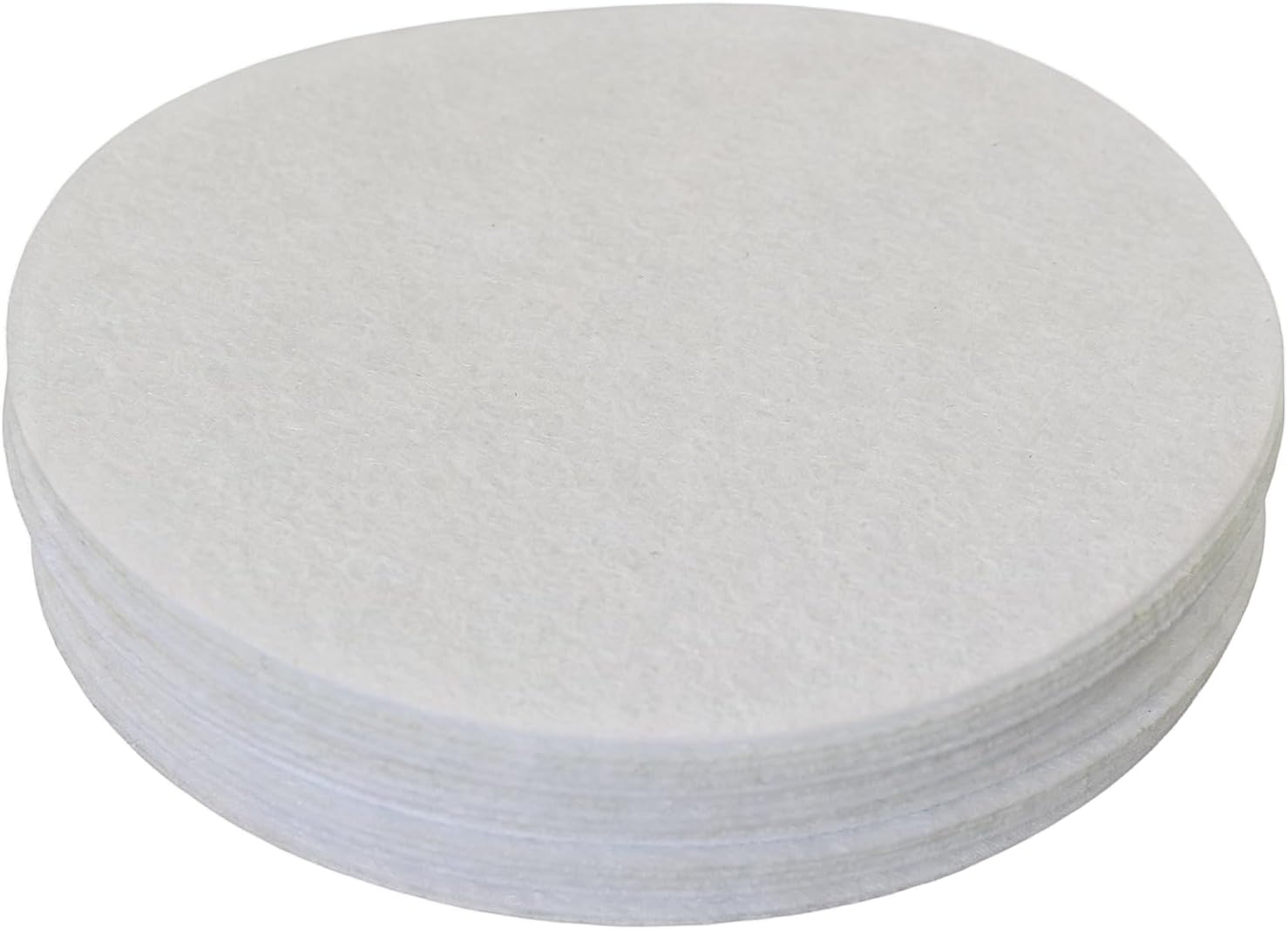 20PCS Soft Felt Plate Protectors 5 Inch 12.7cm Heat Insulation Anti Slip Spacers For Pans Plates Porcelain Glassware Tableware Stacking White