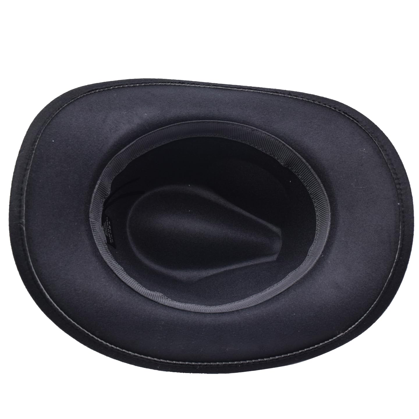 Cappello da cowgirl western a tesa larga con fibbia e cintura in feltro
