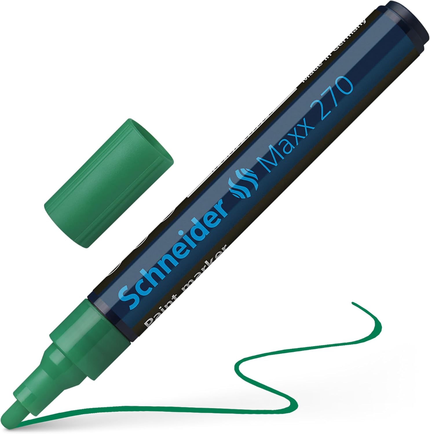 Schneider Maxx 270 Paint and Decoration Marker Pens Bullet Tip Green Ink Pack of 10