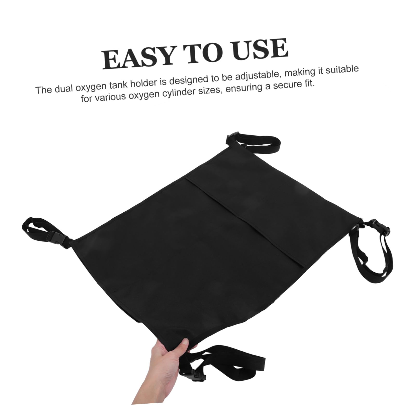 Bolsa y Gran Capacidad de Almacenamiento para Cilindros de Oxígeno para Silla de Ruedas con Diseño Doble, Tela Oxford Resistente para Uso Diario