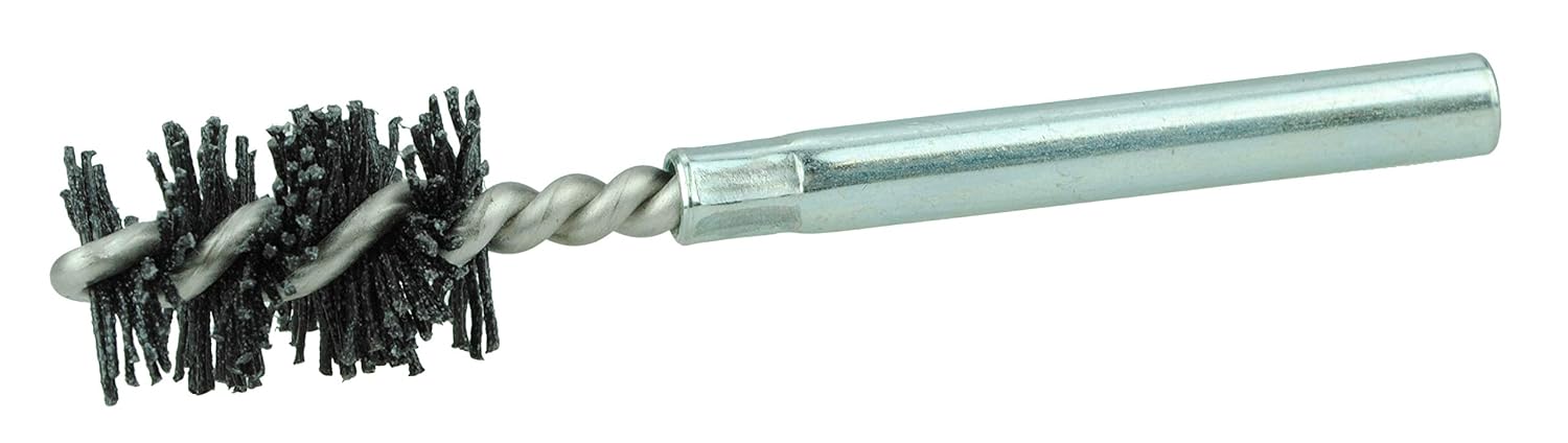 Weiler 21761 Burr-Rx 5/8"-Dia Power Tube Brush.026/120CG Crimped Fill, 1" Brush Length, 3-1/2" Overall Length, Made in The USA (Pack of 10)