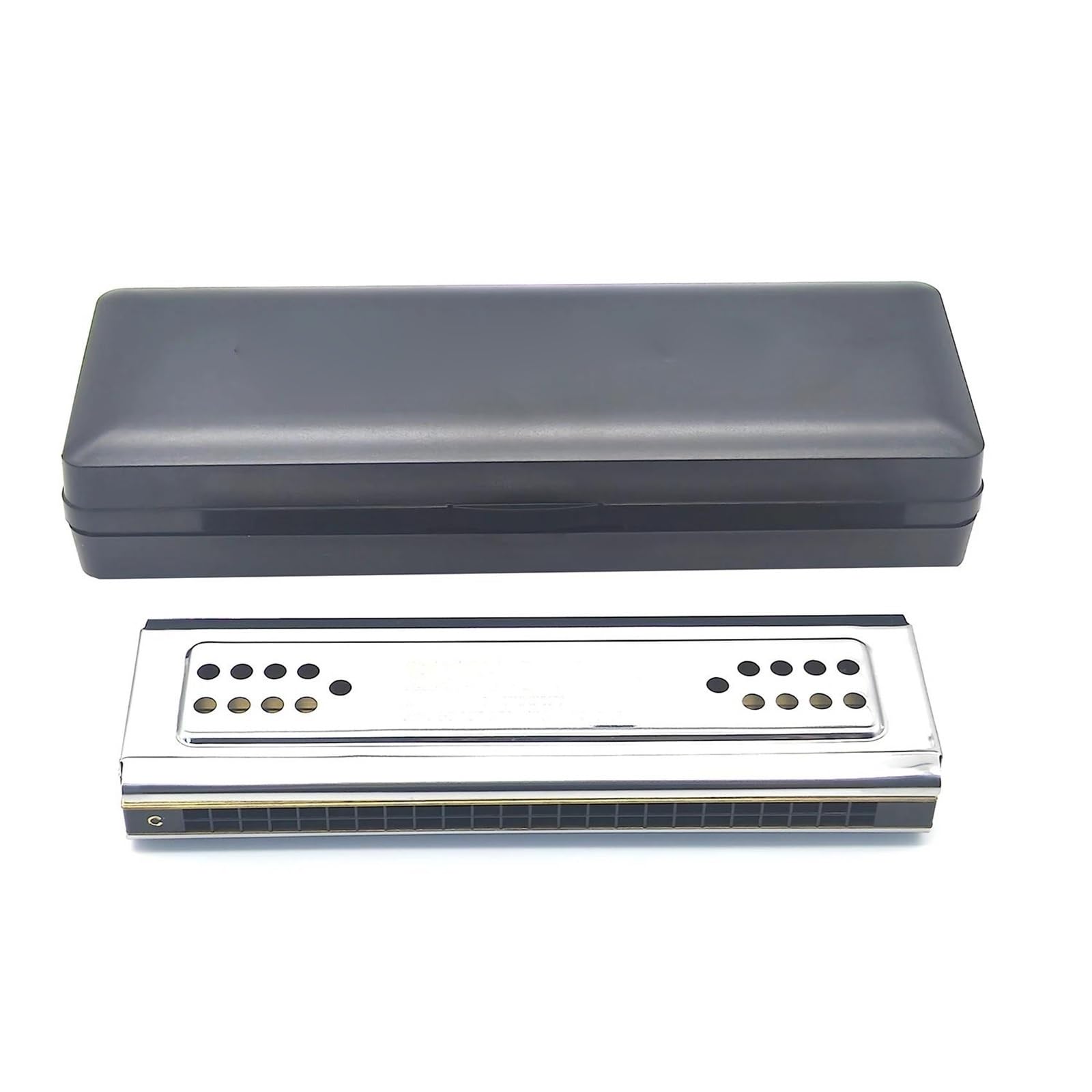 Armonica Blues Tremolo Per Armonica A 24 Fori (chiave Di C&G A Doppio Lato) | Organetto a bocca tremolo professionale per armonica a 24 fori (chiave di C&G a doppio lato)