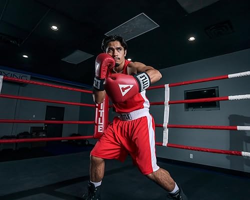 Vista 2 de TITLE Boxing USA Guantes de Competencia de Boxeo - Elástico Rojo