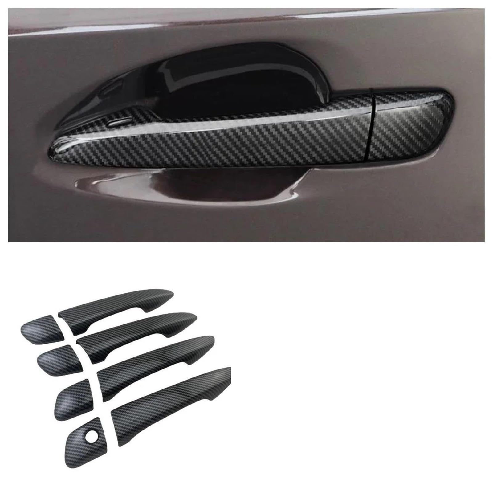 Zewnętrzne osłony klamek drzwi samochodu zewnętrzna osłona klamki do samochodu zamiennik do Lexus ES ES300h ES350 ES250 ES200 GS GS350 GS450h 2012-2017 osłony wykończeniowe naklejka automatyczna