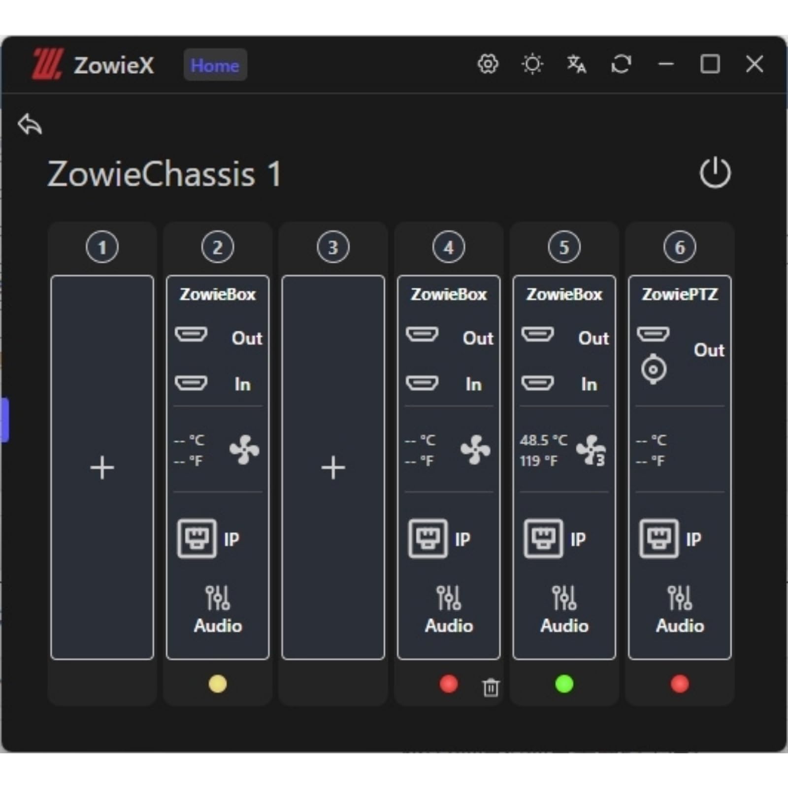 Zowietek Rack Mount 1U, ZowieRack, Compatible with HDMI/SDI ZowieBox (Pro), One ZowieRack Fits up to 6 ZowieBoxes