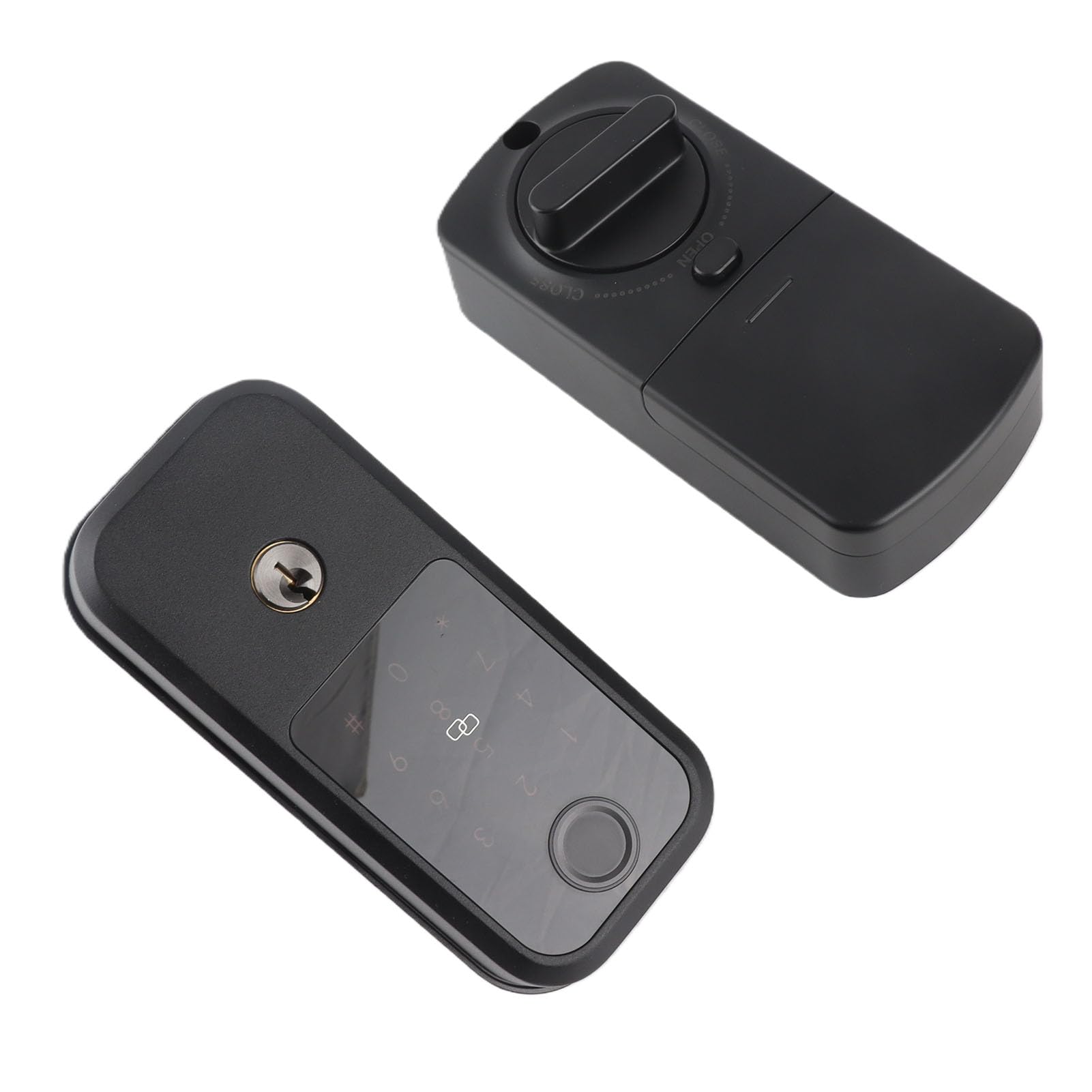 Cerradura de Puerta Inteligente Electrónica, Entrada sin Llave con Huella Dactilar, Aplicación Bluetooth con Construcción de Aleación de Zinc para Seguridad del Hogar