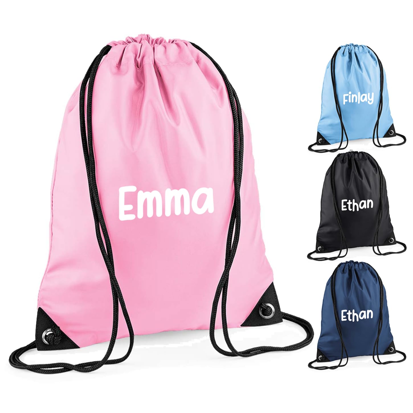 Personalised Kids Drawstring Bag Ideal as PE Kit, Gym, Swimming Bag Perfect for Nursery and