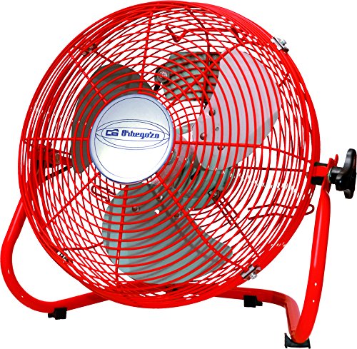 Orbegozo PW 1430 - Ventilador industrial Power Fan profesional, potencia 50 W, 3 velocidades, diámetro hélice 30 cm, color rojo
