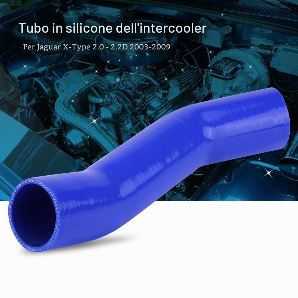 KIMISS Auto Silicone Intercooler Hose Turbo Boost Pipe per sostituzione per X-Type 2.0 - 2.2D 03-09 C2S26986