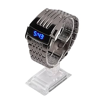 Amazon.co.jp: デジタル腕時計、メンズレトロデジタル腕時計