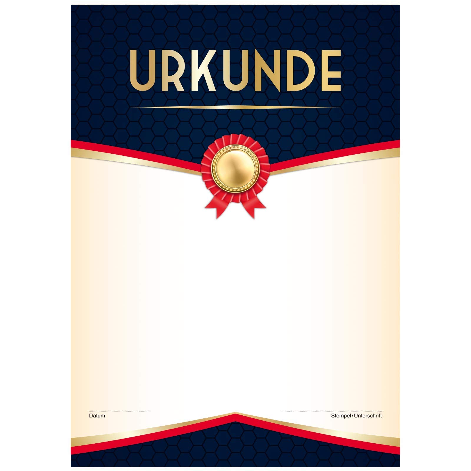 500 Stück Urkunde WABEN Urkundenpapier 160g Papier A4 zum selbst bedrucken