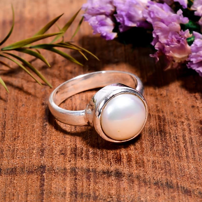 Bague perle naturelle en argent idéale pour vos soirées chic - 5
