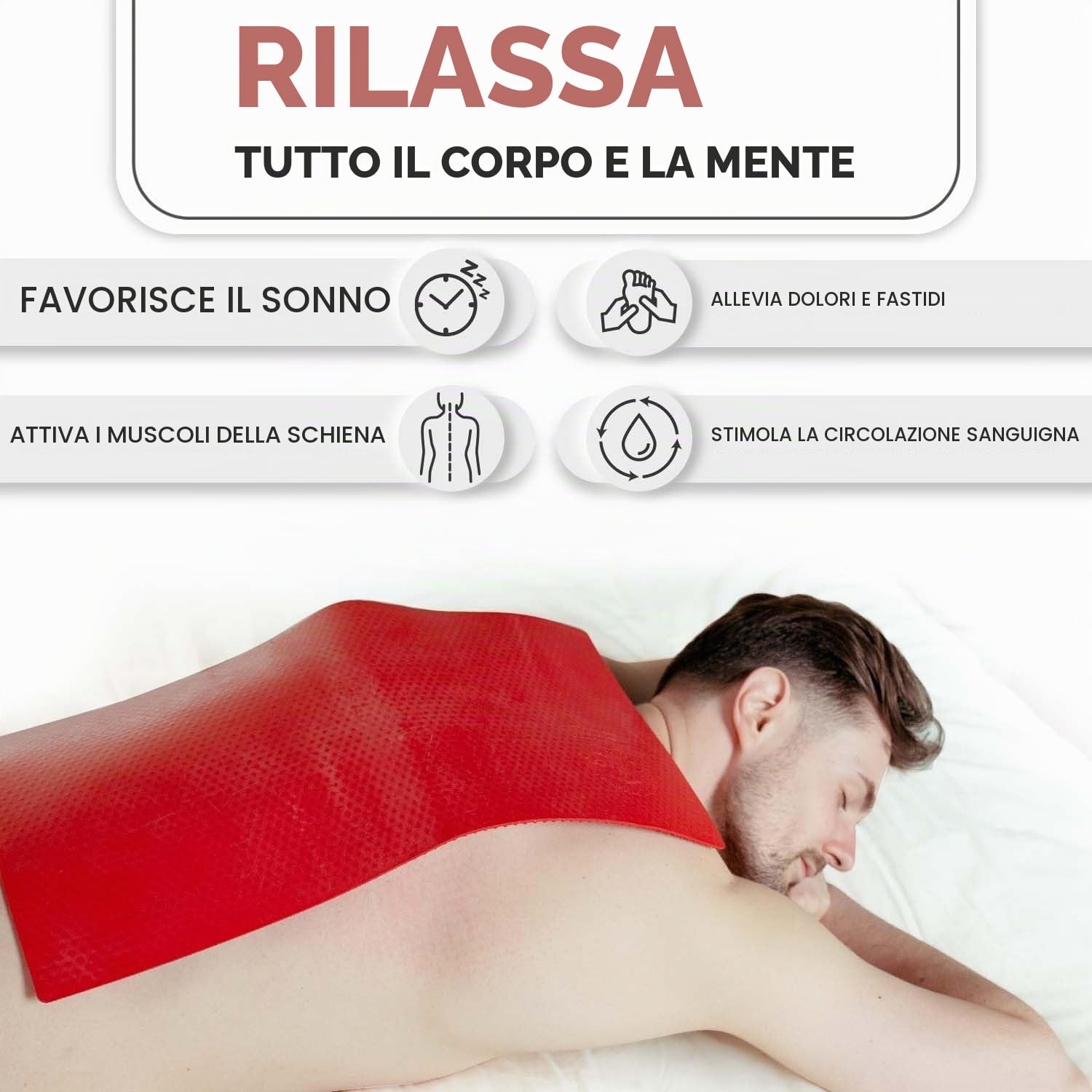 LYAPKO - Tappetino per agopuntura Big Pad 7.0 Ag 2710 Aghi, applicatore attivo massaggiante unico per alleviare il dolore e lo stress. Strumento di massaggio terapeutico brevettato per agopuntura di