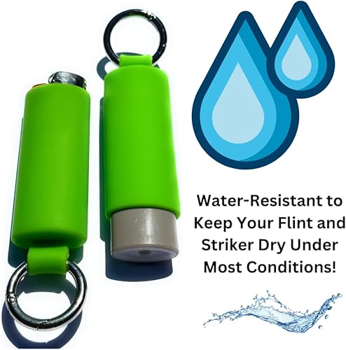 Miniatura 49 de Lighter Holder for J6 BIC Lighters. Keychain Lighter Case. Silicone Keychain case has a Spring Clip Attached to Easily Secure to Any Bag, Key Ring