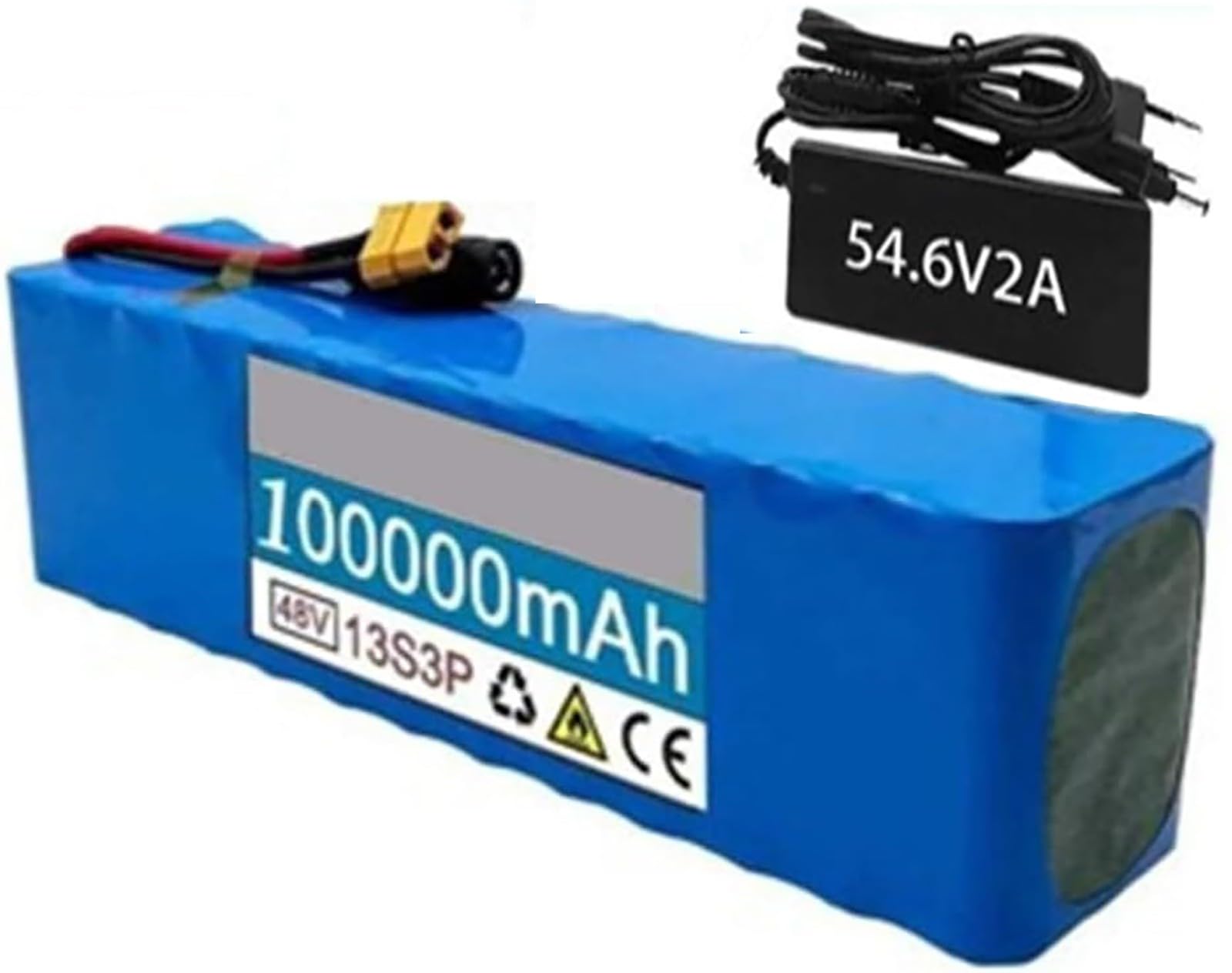 Batteria Per Scooter Elettrico E-Bike Batteria 48V 100Ah Bicicletta Elettrica Batteria Elettrico Bicicletta Scooter Con Caricabatterie 48V 100Ah,T