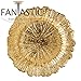 FANTASTIC :) Round 13 Inch Plastic Charger Plates with Eletroplating Finish (6, Reef Gold)