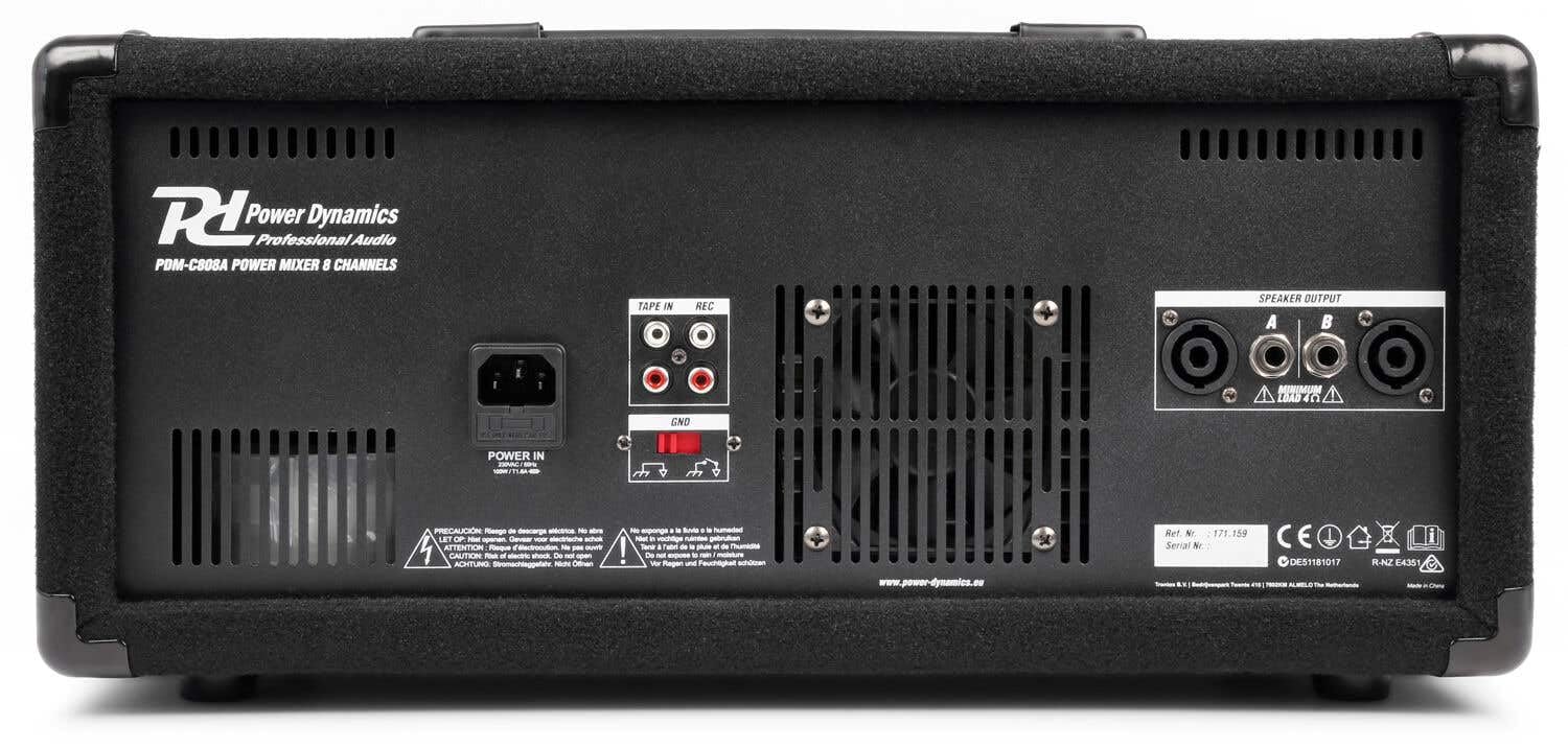 Vonyx SL8 PA Lautsprecher Aktiv Set 800 Watt Bluetooth Stativ Mischpult 8 Zoll LED Schwarz