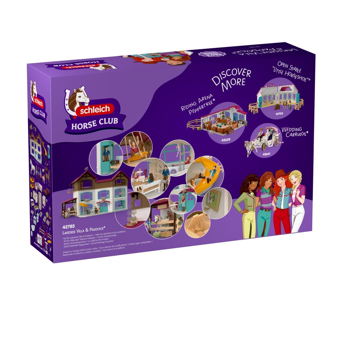 Schleich HORSE CLUB | Villa e Paddock sul Lago 42785 | 157 pezzi | Set da gioco dai 6 anni | set con personaggi, numerose funzioni e tanti accessori | giocattolo cavallo realistico