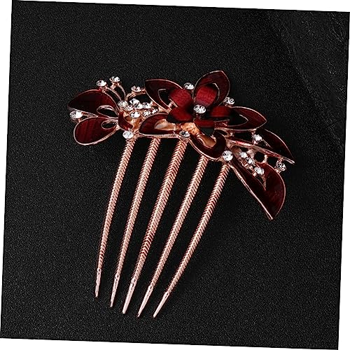 Beaupretty 花嫁のヘアコーム 結婚式用ヘッドドレス ファッションヘッドウェア 花モチーフ 髪飾り ウェディング パーティー コスチュームアクセサリー 女性向け