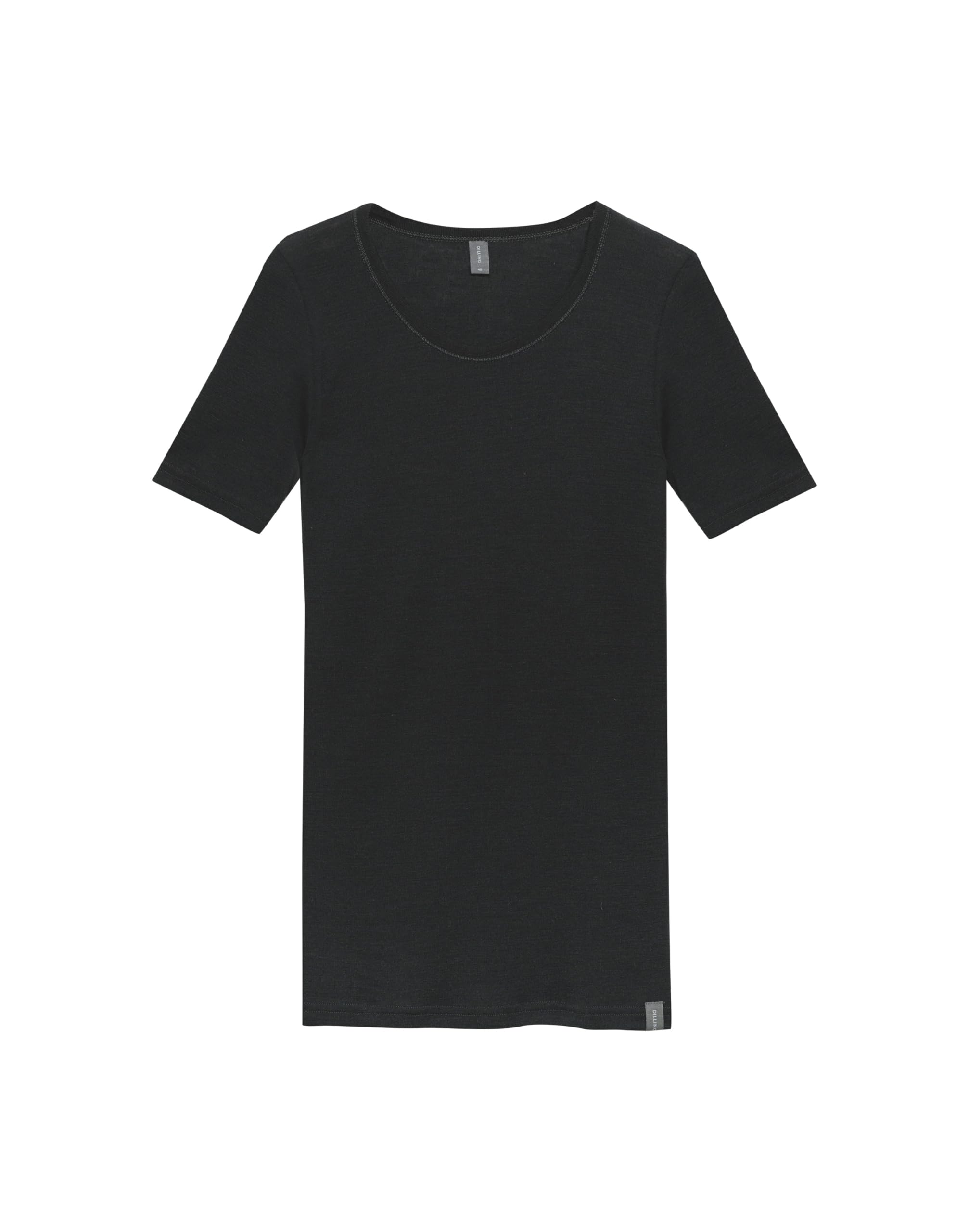 Dilling Women's Merino Wool T-Shirt, black, 8