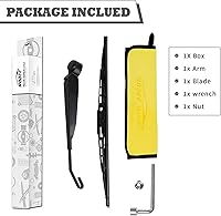 Vista 6 de Juego de Tuerca de Cuchilla de Brazo de Limpiaparabrisas Trasero de Repuesto para Dodge Grand Caravan 2008-2019 Chrysler Town & Country 2008-2016