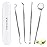 PARYUNGR Dental Tools, Professional Teeth Cleaning Oral Care Hygiene Kit, Stainless Steel Dental Pick Tooth Scraper Tartar Plaque Remover for Dentist, Personal, Pet Use with Storage Box