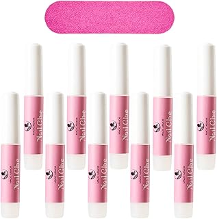 10 PCS Nail Glue for Acrylic Nails,Nail Tip Glue Professional Nail Glue False Nail Tips Glue for Broken Nails Adhesive Super Bond for Press on Nails Glues Adhesive for Fake Nails Tips Long Lasting Fake Nail Glues