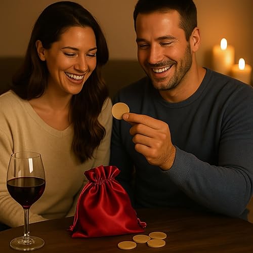 Miniatura 5 de Juego de intimidad para parejas de 72 piezas – Fichas románticas de actividad de madera para una cita nocturna – Explora cosas nuevas juntos – Bolsa