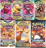 Pokemon TCG: Authentic Factory Sealed Booster Pack (Includes Mystery Card Bundle - V/VMAX 1 in 3 - Bonus Free Protective Card Holder!)