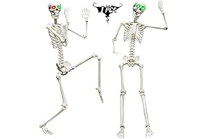6FT/185CM Life Size Skeleton Halloween Decor: The Ultimate Halloween Scare!