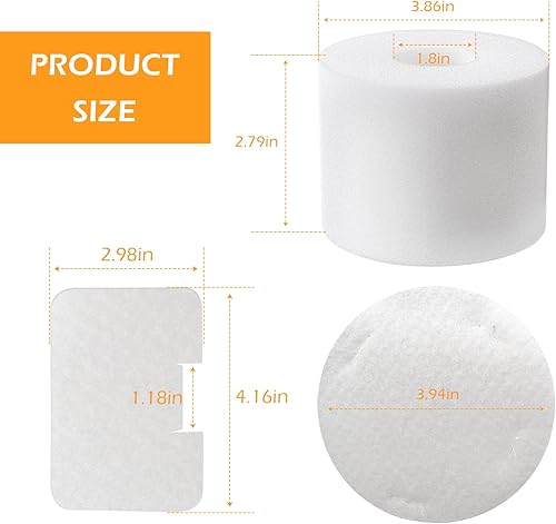 Miniatura 2 de XIMOON Filtro de navegador NV46 de repuesto para aspiradora vertical Shark Deluxe NV42 UV402 UV410 NV36 NV36A NV42 NV44 NV46 NV46C, parte # XFF36-2