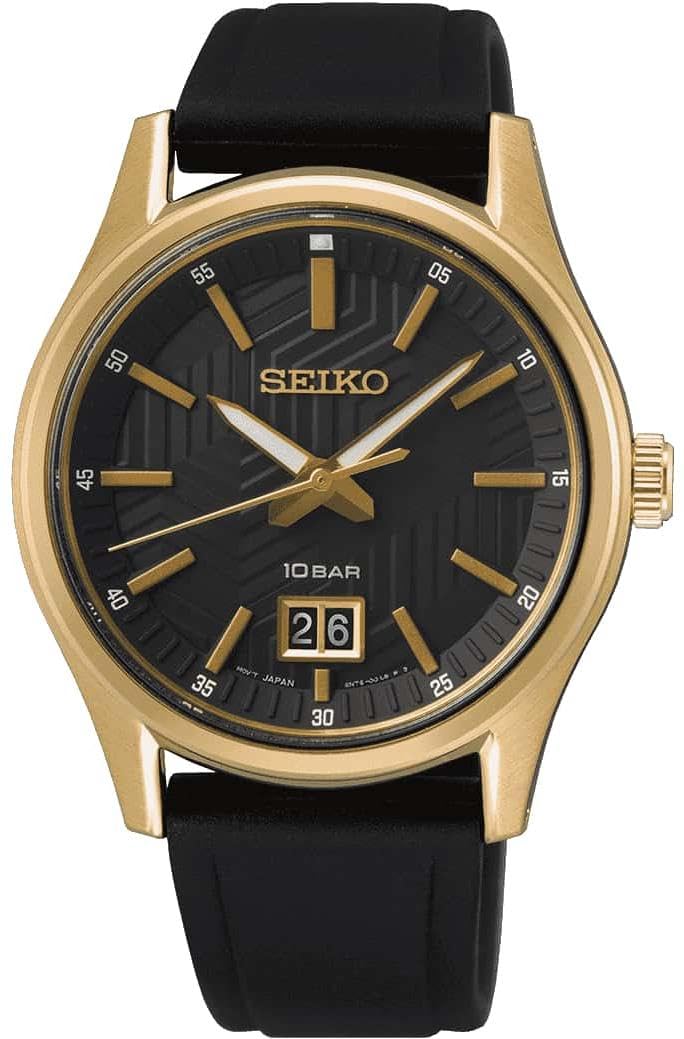 Seiko Men's Analog Quartz Watch with Silicone Strap SUR560P1