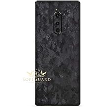 SopiGuard Skin for Sony Xperia 1 Precision Edge-to-Edge Vinyl Sticker Back Panel Only Forged Carbon
