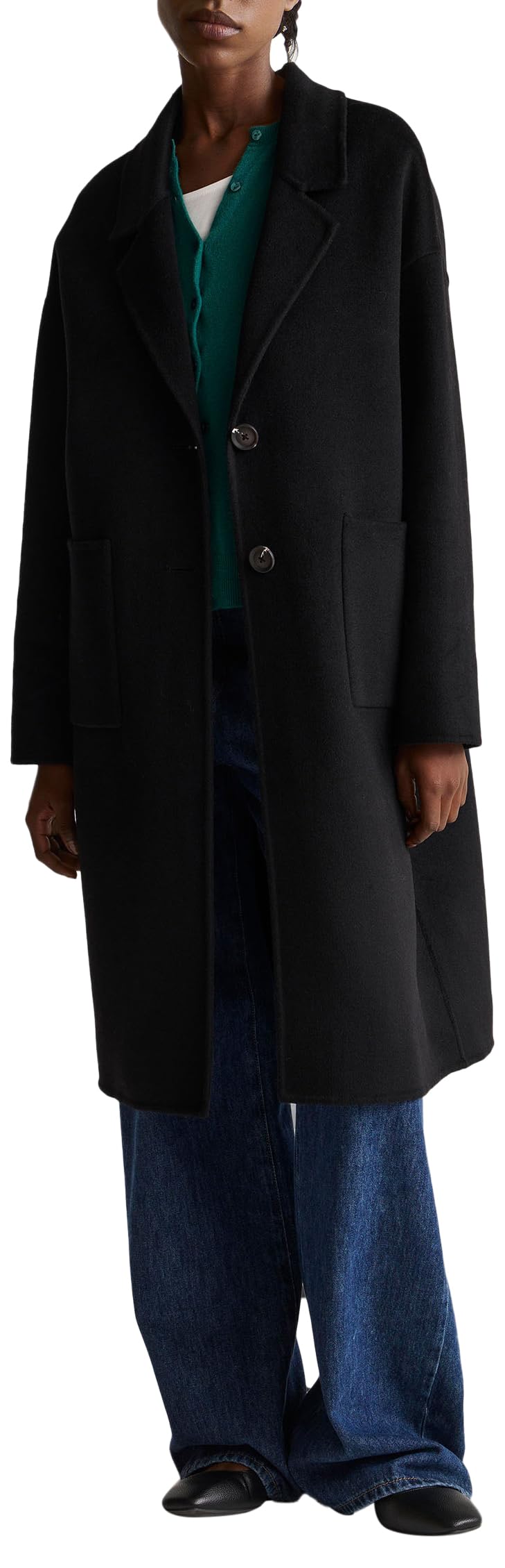 United Colors of Benetton Coat, Black, L